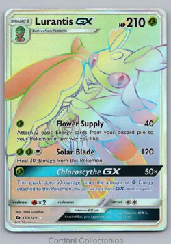 Lurantis GX 150/149 - Sun & Moon Base Set - Pokemon Card - Near Mint - Image 1