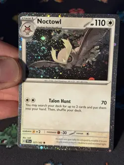 Pokemon Cards Noctowl 127/162 Cosmos Holo Promo - (NM) #2 *SWIRL* - Image 2