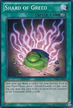Yugioh - Shard of Greed - NM - Free Holographic Card - Image 1