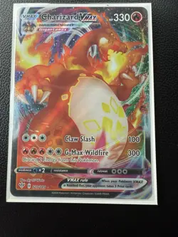 Charizard VMAX Pokemon Card G-Max Wildfire Claw Slash 330 HP - Image 1