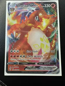 Charizard VMAX Pokemon Card G-Max Wildfire Claw Slash 330 HP - Image 2