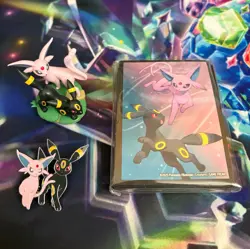 Pokemon Prismatic Evolutions Mini Figure Collection NO CARDS Umbreon & Espeon - Image 1