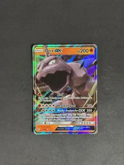 Pokemon Card Onix GX 36/68 Hidden Fates Half Art Near Mint - Image 1