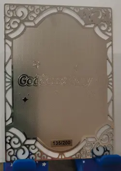 Asuka Langley Soryu LSP Goddess Story Limited GOLD METAL CARD Waifu #135/200 - Image 3