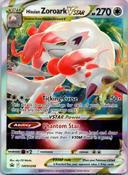 Hisuian Zoroark VSTAR - SWSH298 - SWSH: Sword & Shield Promo Cards Holofoil| Mix - Image 1