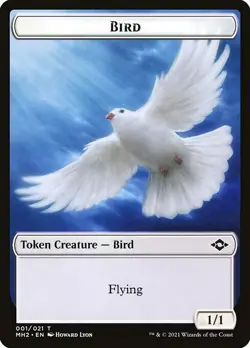 FOIL Bird Token 10x - White - Lyon Art - MH2 Modern Horizons 2 MTG Magic NM - Image 1