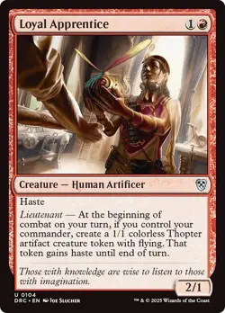 LOYAL APPRENTICE mtg NM-M Commander Aetherdrift 1 Unc - Image 1