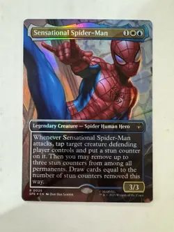 MTG Magic Sensational Spider-Man Borderless 025 Marvel's Spider-Man - Image 1