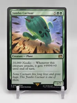 Jumbo Cactuar 191 Regular Rare - MTG Magic the Gathering FIN Final Fantasy - Image 1