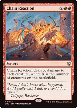 CHAIN REACTION mtg NM-M Commander Aetherdrift 1 Rare - Image 1