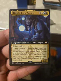 MTG Streets of New Capenna Tivit Seller of Secrets Extended Art Foil - Image 1