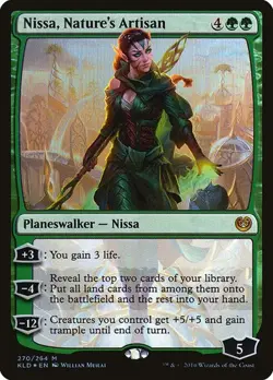 Nissa, Nature's Artisan - Foil Planeswalker Deck Kaladesh MP MTG - Image 1