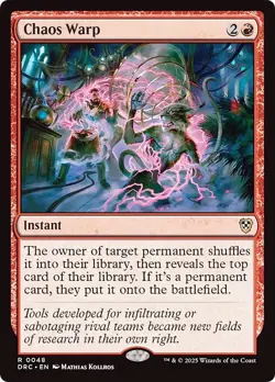 CHAOS WARP mtg NM-M Commander Aetherdrift 1 Rare - Image 1