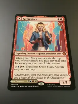 MTG Universes Beyond Marvel Spider-Man #0078 Gwen Stacy / Ghost-Spider - Image 1