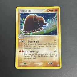 Piloswine 13/109 EX Team Rocket Returns Holo Rare Pokemon Card TCG MP - Image 1