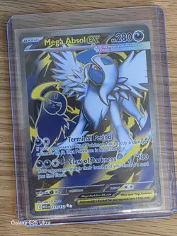 Mega Absol ex Full Art Ultra Rare 161/132 Pokemon Mega Evolution English NM - Image 1