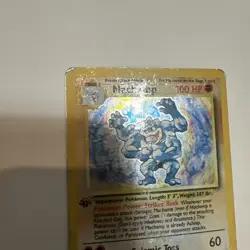 Pokemon TCG Machamp Base Set 8/102 Holo 1st Edition Unlimited Holo Rare Damaged - Image 3