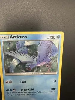 Articuno SM144 - Pokemon Sun & Moon Black Star Promo- Cosmo Holo LP - Image 3