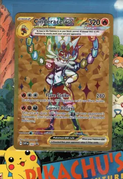Pokemon TCG Cinderace ex - SVP163 Gold Holo Black Star Promo NM/M - Image 1