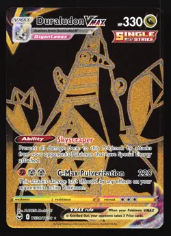 Pokemon Duraludon VMAX TG30 Silver Tempest Gold Secret Rare Full Art Holo LP - Image 1