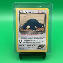 Vintage 2000 Pokemon Gym Heroes Rocket’s Snorlax Non-Holo 33/132 LP - Image 1