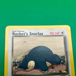 Vintage 2000 Pokemon Gym Heroes Rocket’s Snorlax Non-Holo 33/132 LP - Image 3
