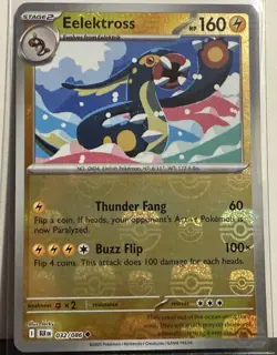 Pokemon TCG Eelektross 31/86 MASTER ball Pokemon Black Bolt (BLK) 2025 NM+ 🔥🔥 - Image 1