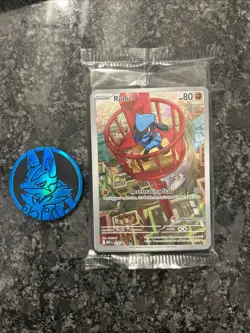 SEALED Riolu Pokemon Center Edition 010 Mega Evolution ETB Promo - Pokemon TCG - Image 1