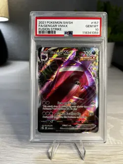 2021 Pokemon Gengar Vmax Fusion Strike #157 PSA 10 Gem Mint 💎 - Image 3