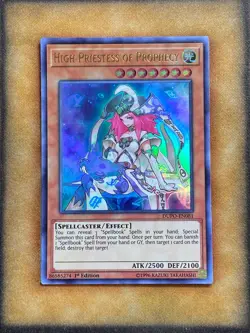 Yugioh High Priestess of Prophecy DUPO-EN081 Ultra Rare 1st Ed NM - Image 1