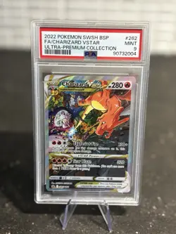 Charizard VSTAR SWSH262 Full Art Holo Promo Card PSA 9 Mint Pokemon TCG Card - Image 1