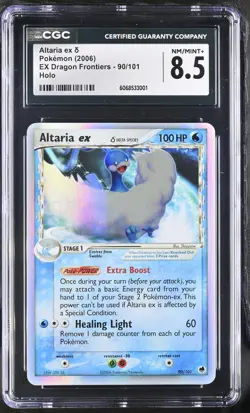 CGC 8.5 Altaria ex 2006 EX Dragon Frontiers 90/101 Holo Pokemon Card - Image 1