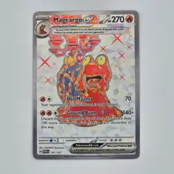 Magcargo ex 91/167 NM Full Art Twilight Masquerade Ultra Rare Pokemon TCG Card - Image 3