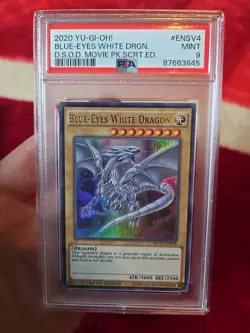 Mint Psa Graded Holo Limited Edition Blue Eyes White Dragon Yugioh Card - Image 1