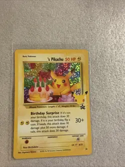 Pokemon Pikachu TCG Birthday Celebrations Holo Rare Card #24 NM/Mint Pack - Image 1
