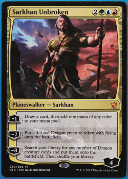 Sarkhan Unbroken Dragons of Tarkir PLD Mythic Rare CARD (505365) ABUGames - Image 1