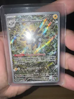 Pokemon TCG Magneton SVP 159 Promo Card Surging Sparks - Image 1