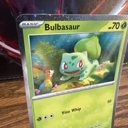 Bulbasaur SVP 046 HD Galaxy Swirl Cosmos Pokemon 151 Black Star Promo Card ENG - Image 2