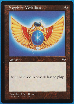 Sapphire Medallion Tempest PLD Artifact Rare MAGIC CARD (ID# 505364) ABUGames - Image 1
