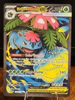 Mega Venusaur EX 155/132 Mega Evolution ENGLISH Pokemon TCG Card NM Ultra Rare - Image 1