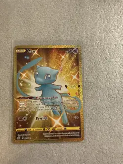 Pokemon TCG Celebrations Mew Gold Holo Secret Rare Card 025/025 NM/Mint - Image 1