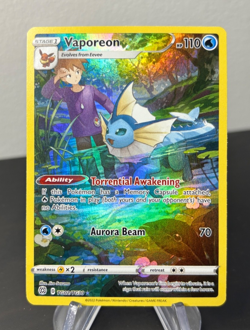 2022 Pokemon Vaporeon Trainer Gallery Brilliant Stars TG02/TG30 Card NM - Image 1