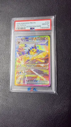 Pokemon Jolteon EX SIR 153/131 Prismatic Evolutions TCG Card PSA 10 - Image 1