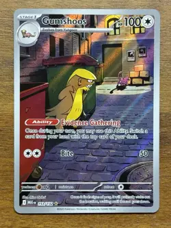 Gumshoos 153/132 MEG - Mega Evolution Illustration Rare Holo - Pokemon TCG Card - Image 1