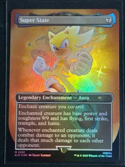 Magic the Gathering MTG Sonic Secret Lair Super State Rainbow Foil SP - Image 1