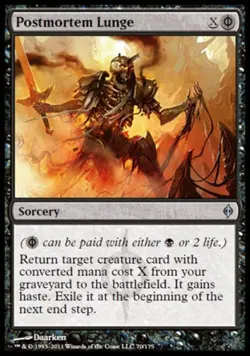 Postmortem Lunge - Light Play MTG New Phyrexia - Image 1