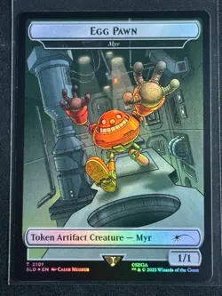 Magic the Gathering MTG Sonic Secret Lair Egg Pawn Rainbow Foil Artifact SP - Image 1