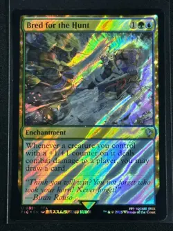 Magic MTG Final Fantasy Collector's Commander Surge Foil Bred for the Hunt FFX - Image 1