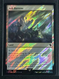 Magic MTG Final Fantasy Collector's Commander Surge Foil Ash Barrens SP FFX - Image 1