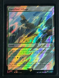 Magic MTG Final Fantasy Collector's Commander Surge Foil Fortified Village FFX - Image 1